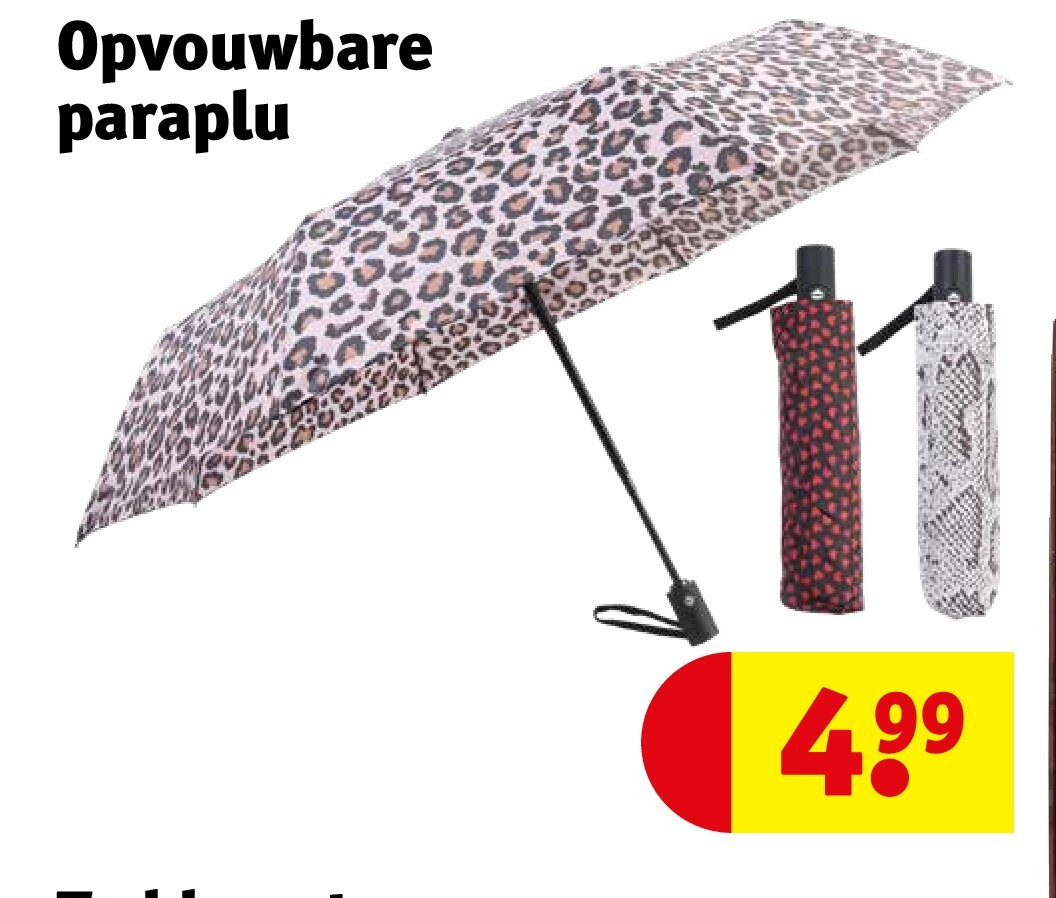 Opvouwbare paraplu