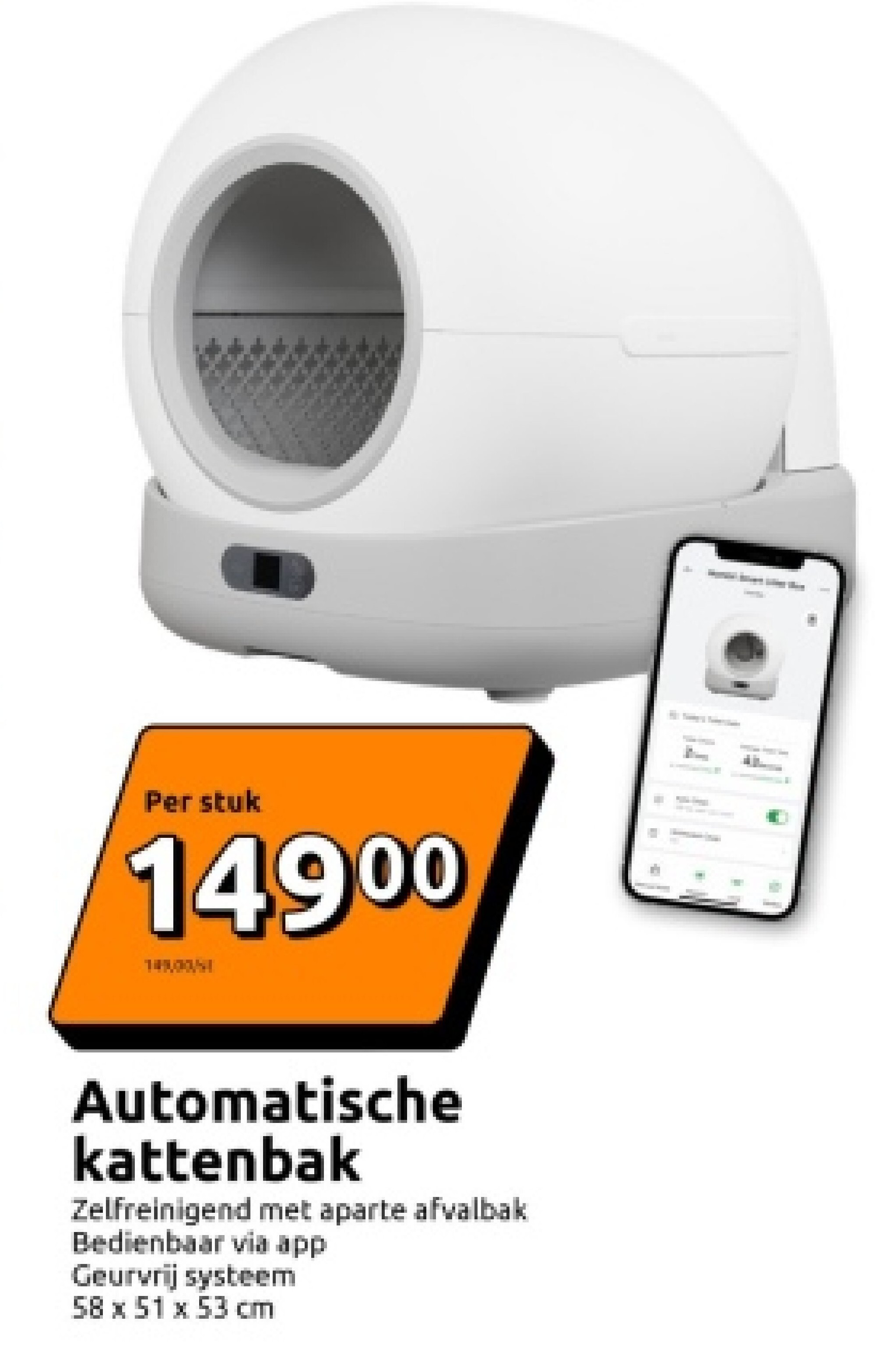 Automatische kattenbak