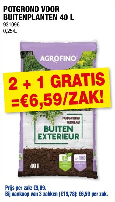 POTGROND VOOR BUITENPLANTEN 40 L