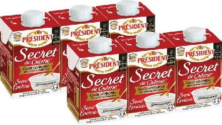 SECRET DE CRÈME SEMI-ÉPAISSE 25% MG 3 x 20 cl