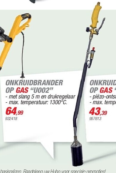 ONKRUIDBRANDER OP GAS “U002”