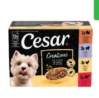 Cesar Creations Pouches voor honden 12x100g