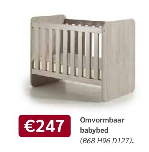 Omvormbaar babybed