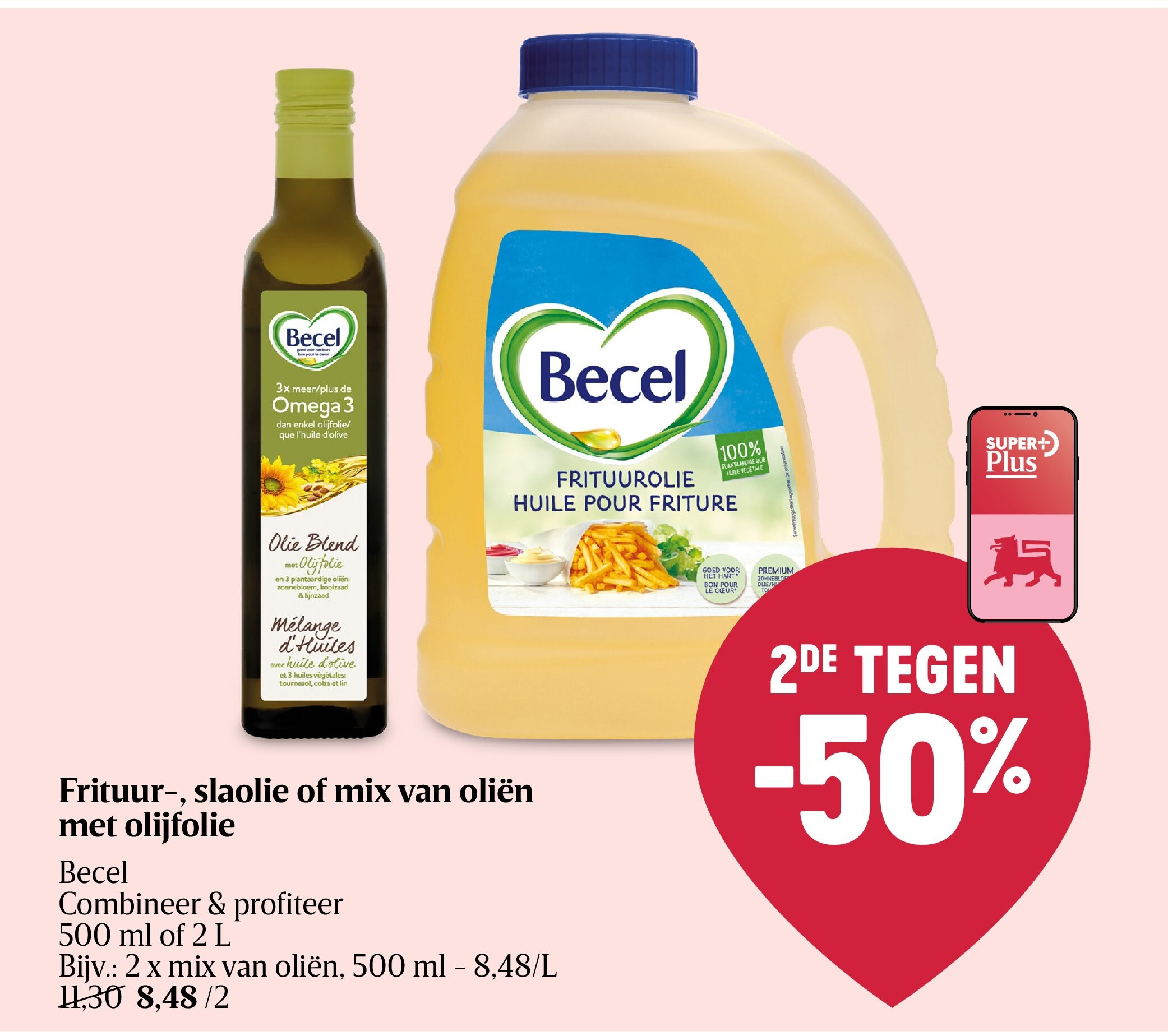 Frituur-, slaolie of mix van oliën met olijfolie