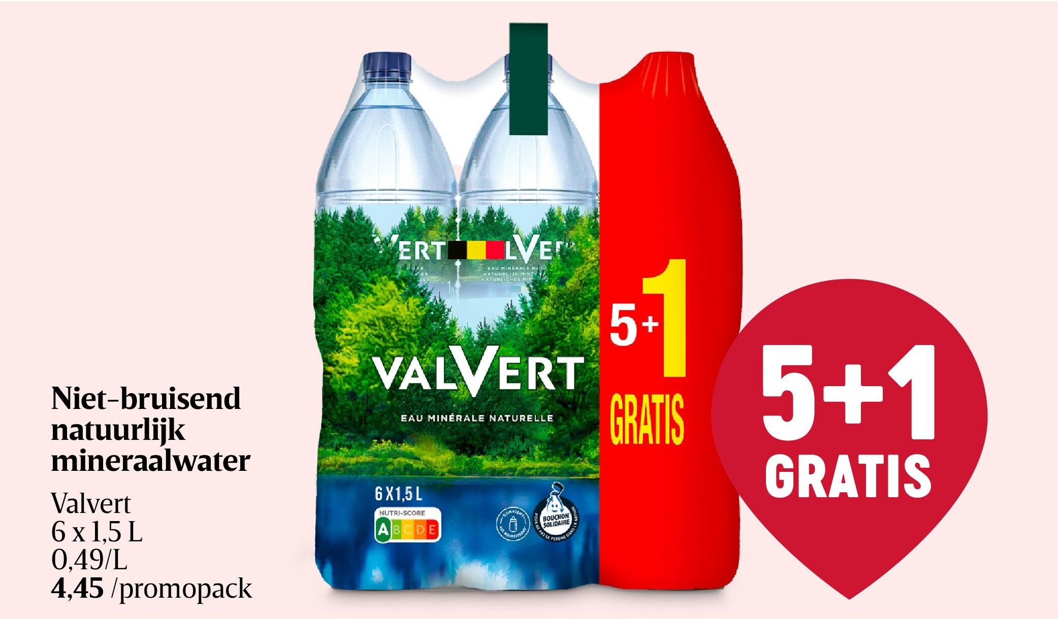 Niet-bruisend natuurlijk mineraalwater