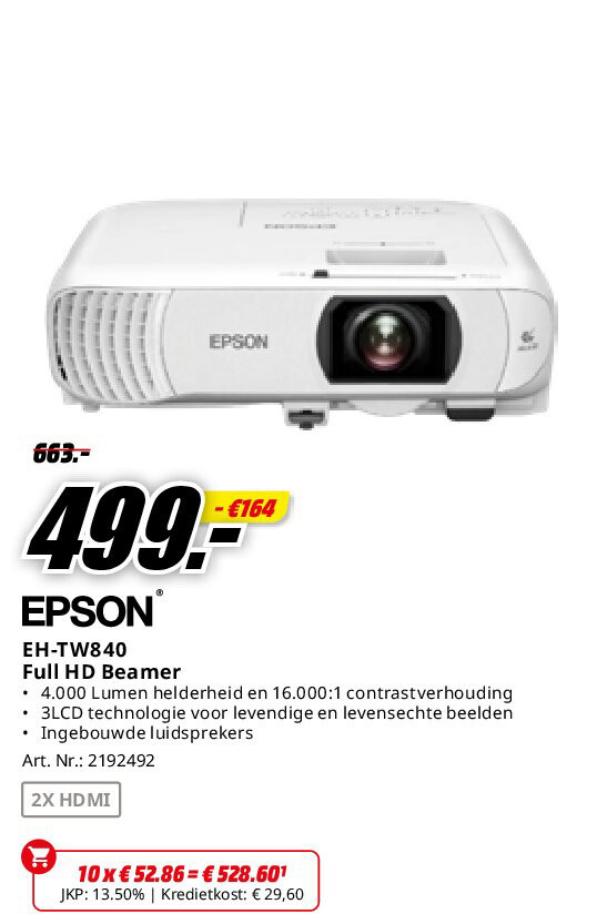 Epson EH-TW840 Full HD Beamer