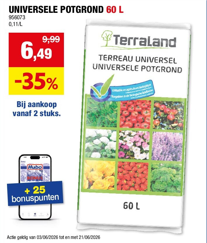 UNIVERSELE POTGROND 60 L
