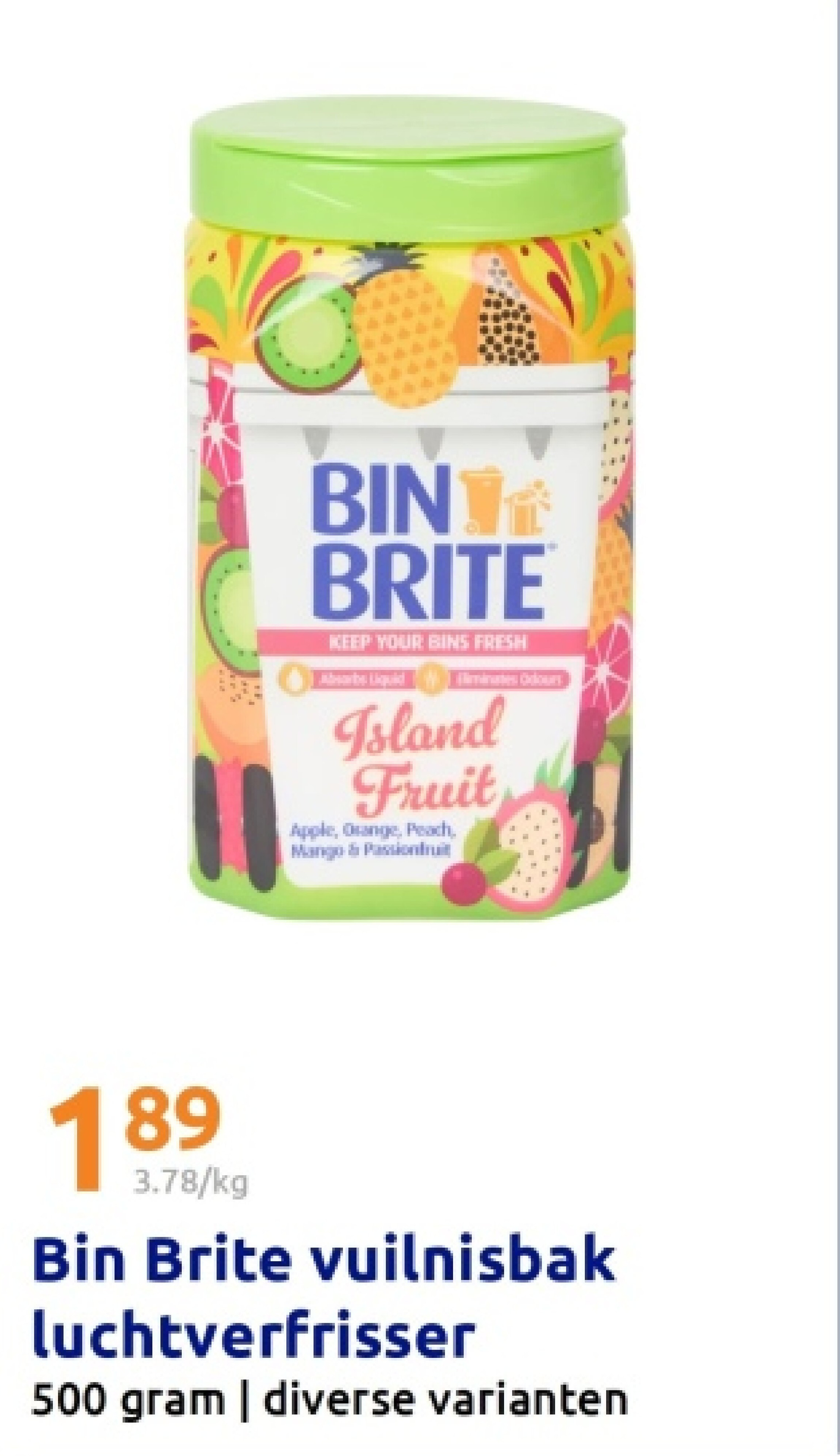 Bin Brite vuilnisbak luchtverfrisser