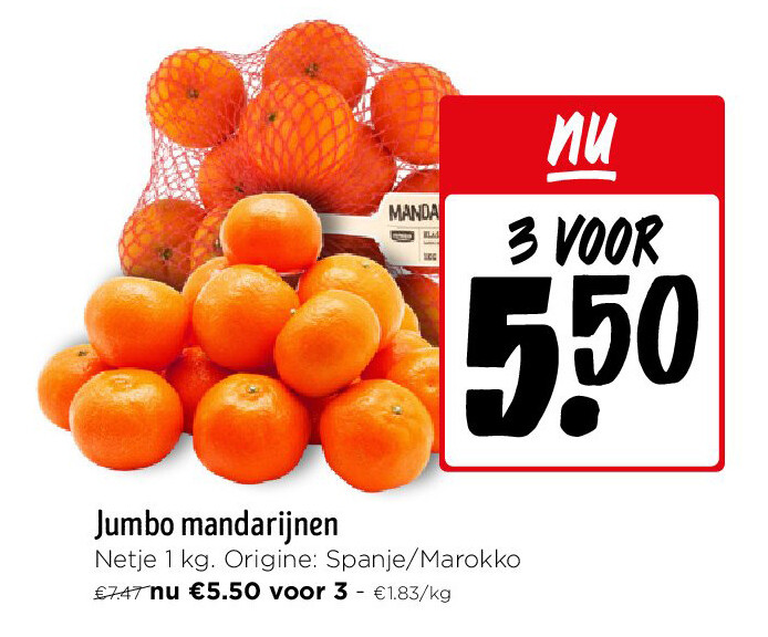 Jumbo mandarijnen