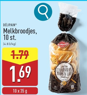 Melkbroodjes, 10 st.