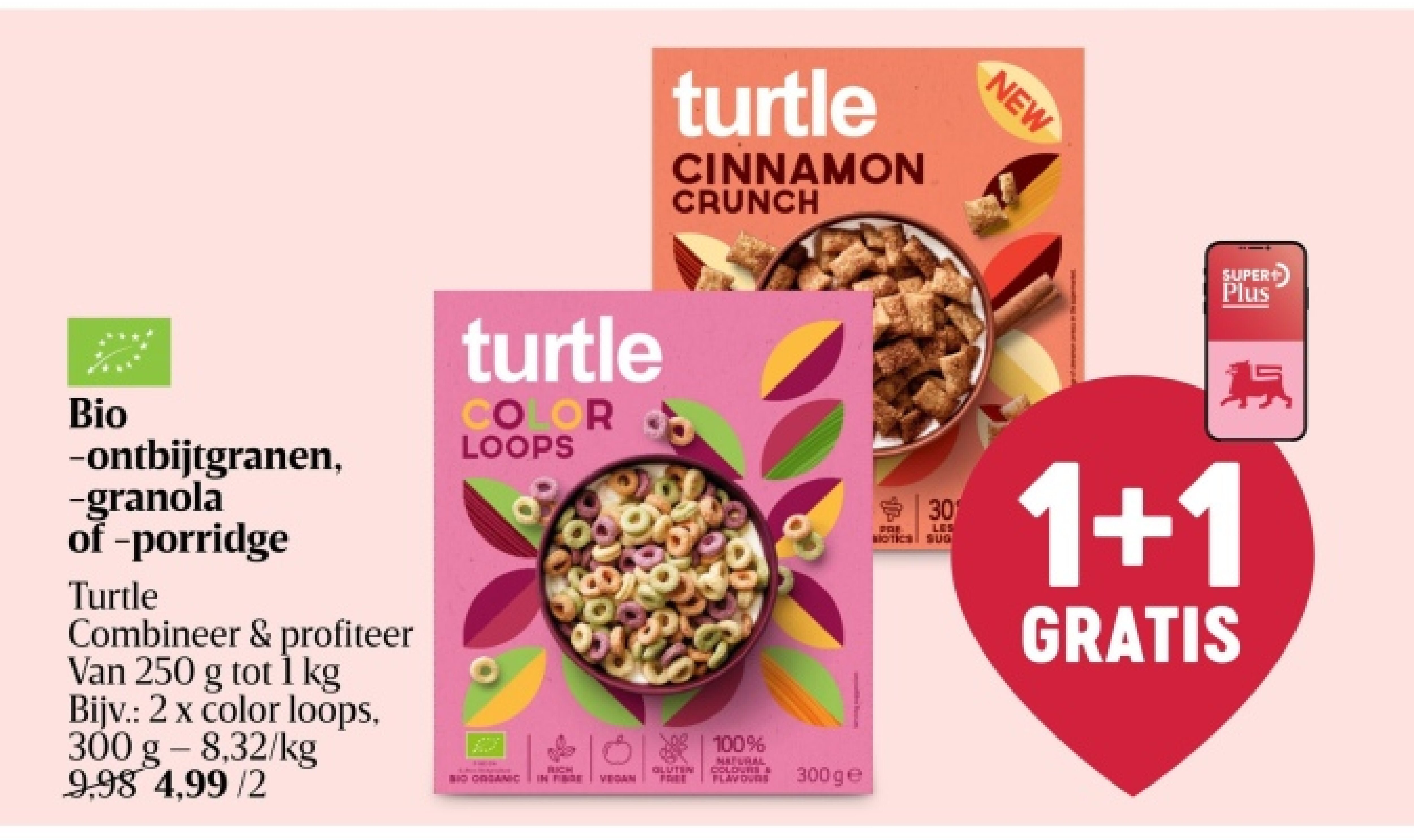 Bio -ontbijtgranen, -granola of -porridge