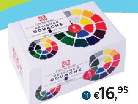 TALENS PLAKKAATVERF SET PRIMAIRE KLEUREN 6X16ML