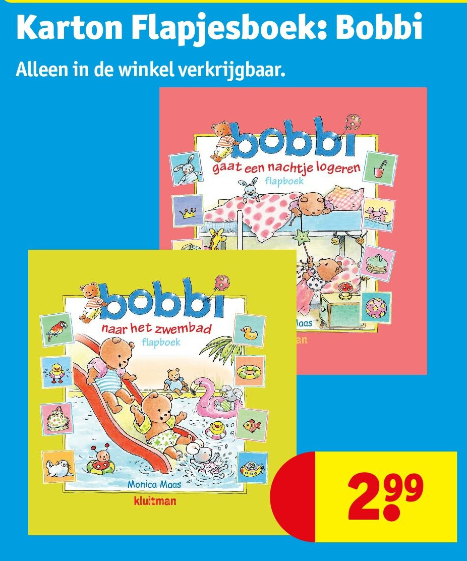 Karton Flapjesboek: Bobbi