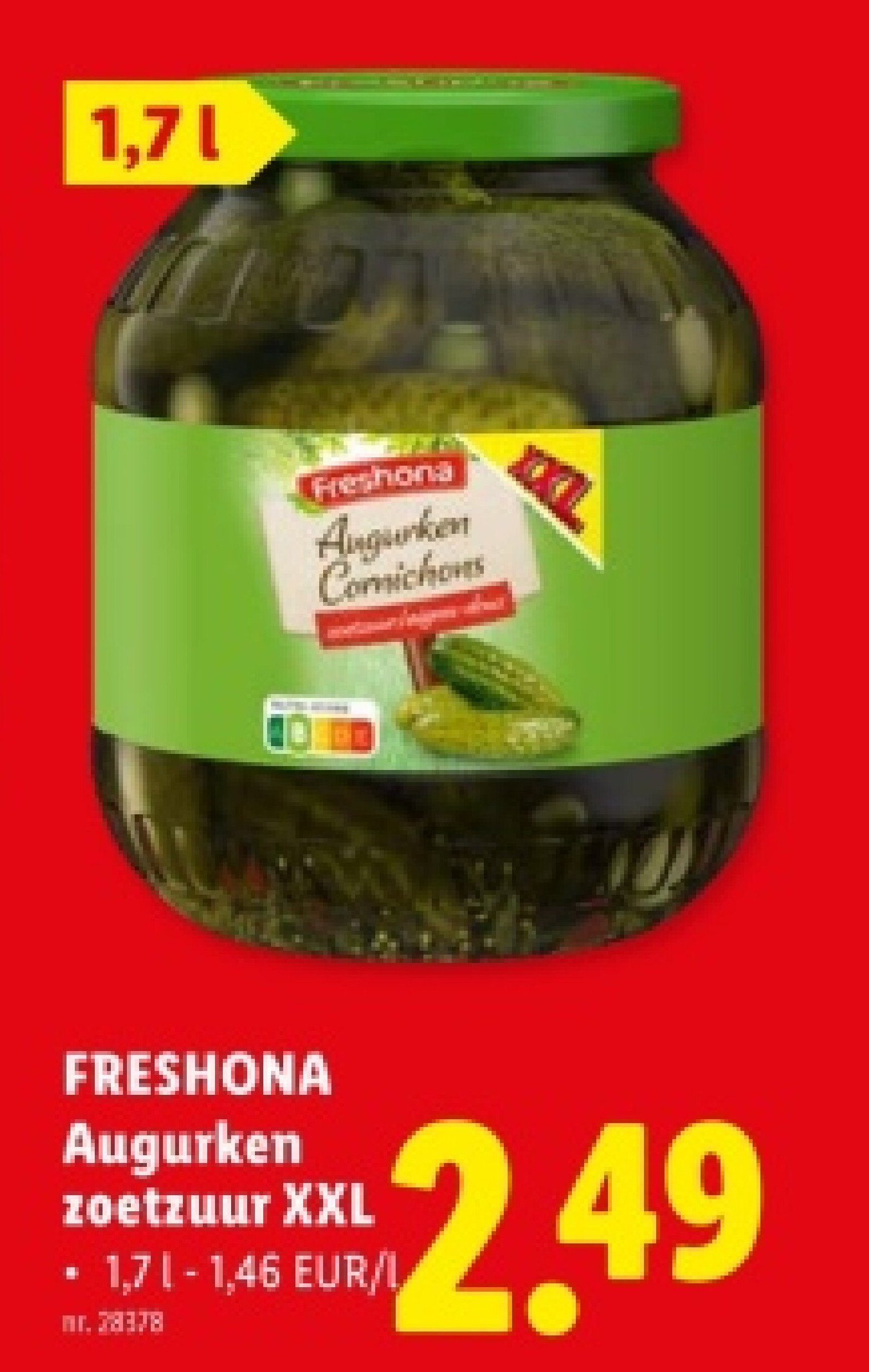 Augurken zoetzuur XXL