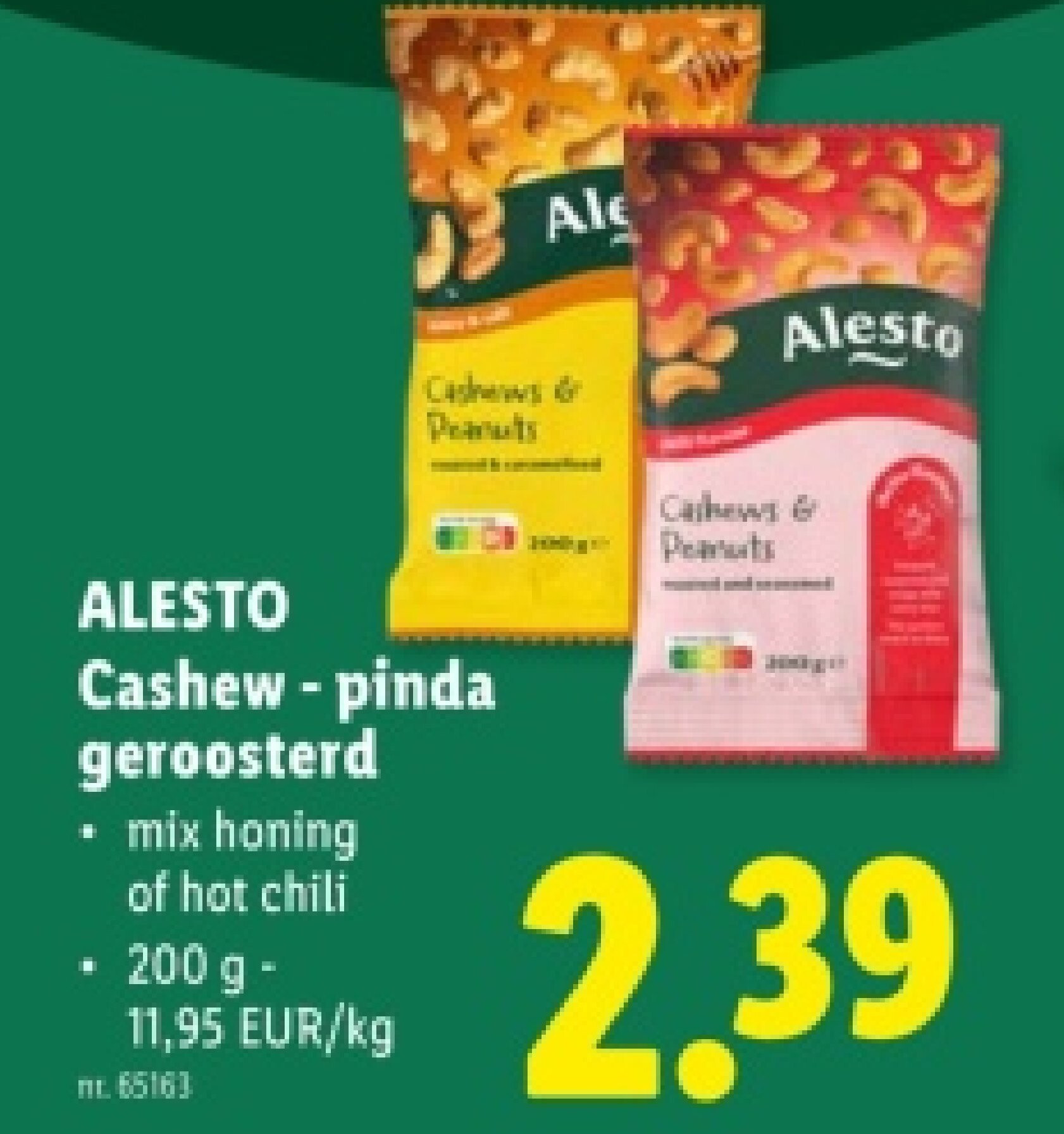Cashew - pinda geroosterd