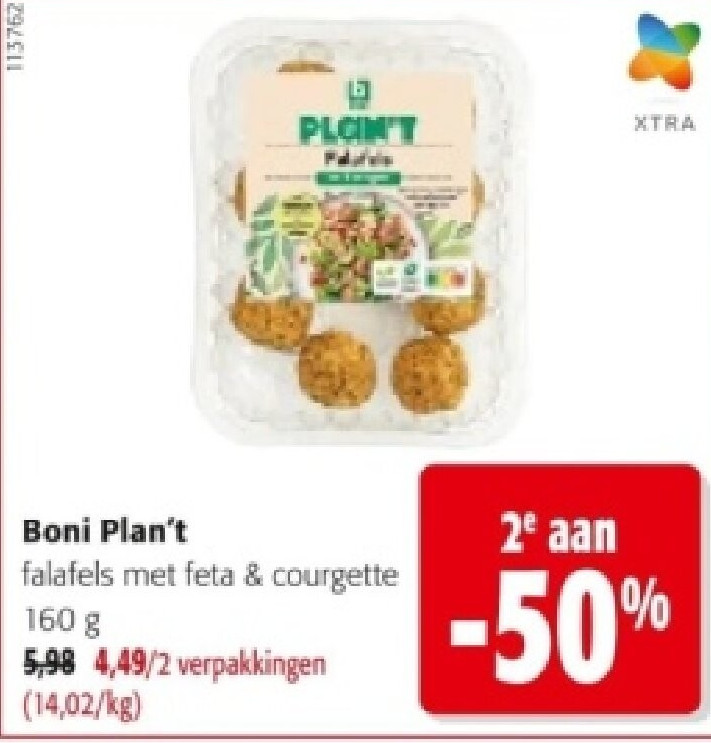 Boni Plan't falafels met feta & courgette 160 g