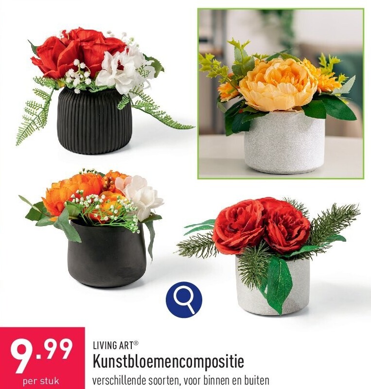 Kunstbloemencompositie