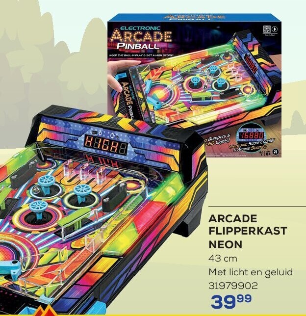 ARCADE FLIPPERKAST NEON