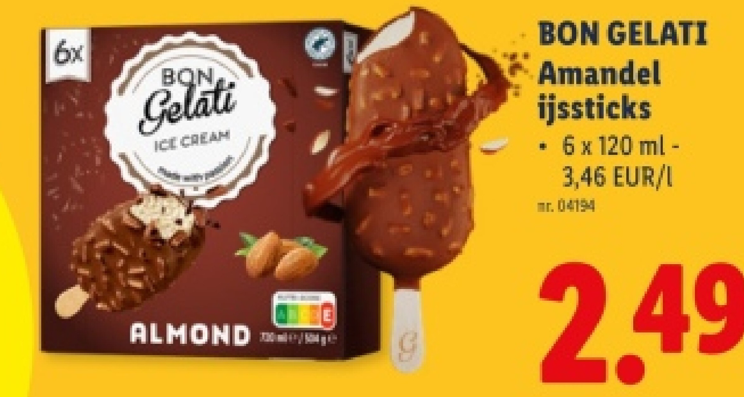 BON GELATI Amandel ijssticks