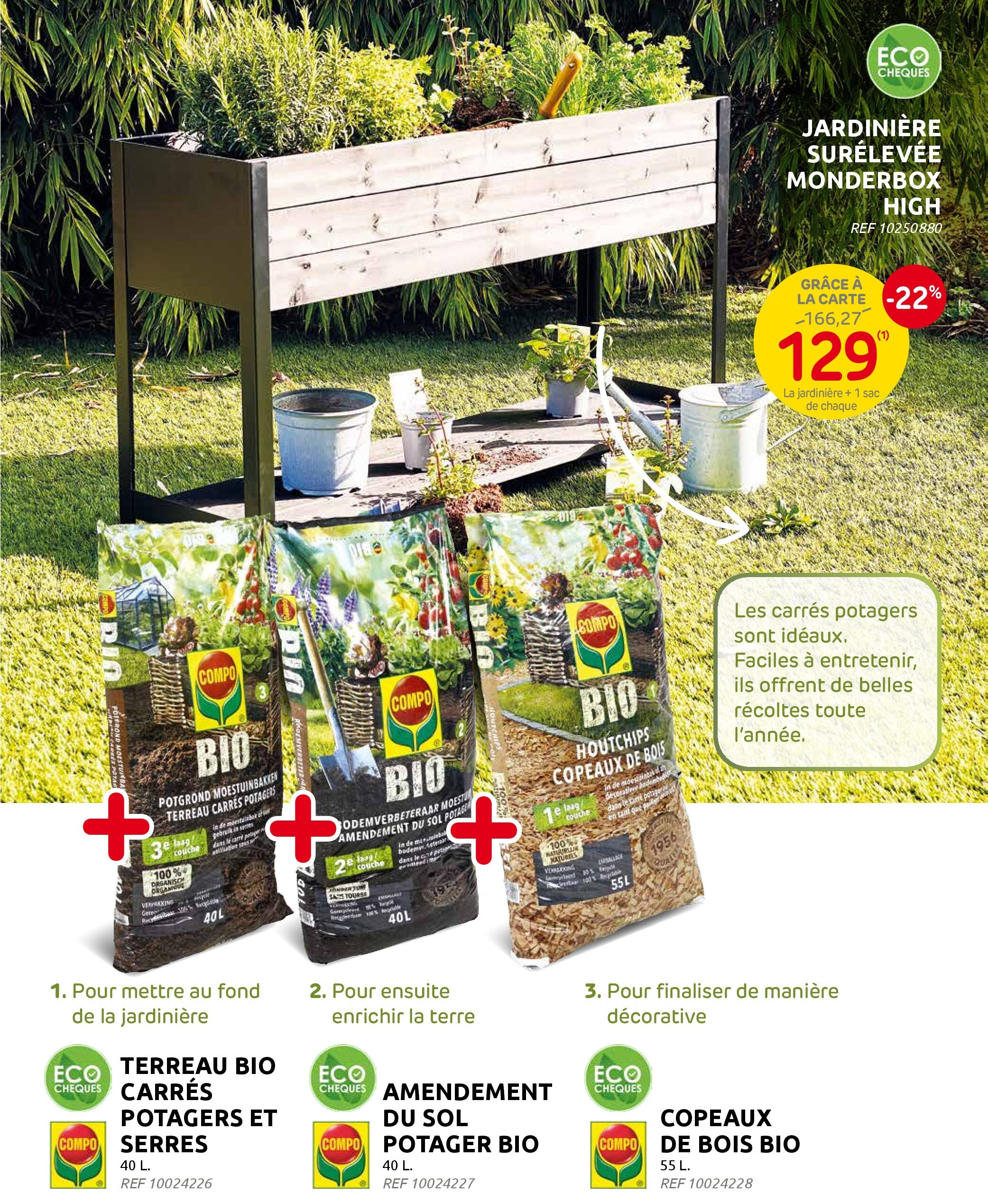 JARDINIÈRE SURÉLEVÉE MONDERBOX HIGH