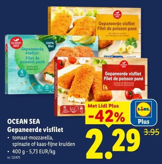 Gepaneerde visfilet