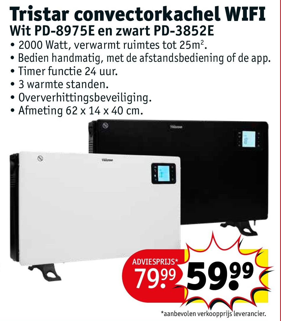 Tristar convectorkachel WIFI