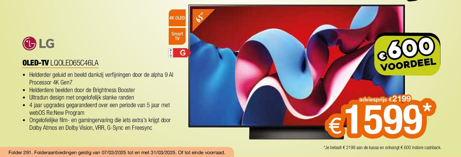 LG OLED-TV LQOLED65C46LA