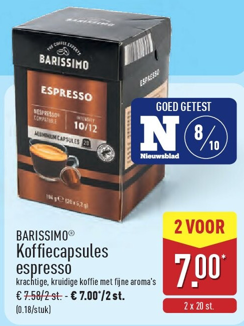 Koffiecapsules espresso