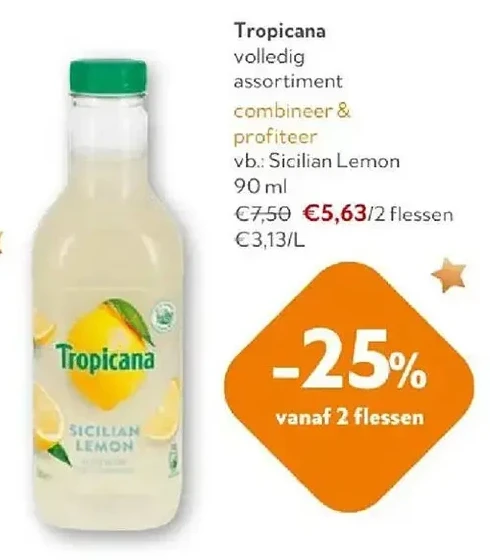 Tropicana volledig assortiment