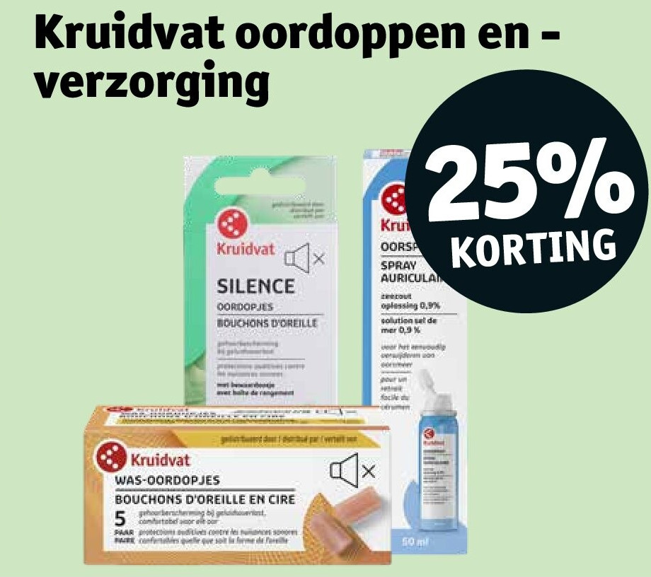 Kruidvat oordoppen en - verzorging