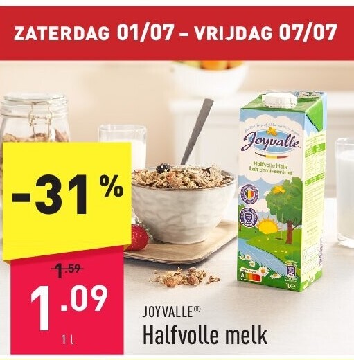 Halfvolle melk