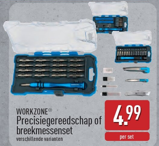 Precisiegereedschap of breekmessenset