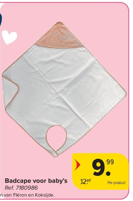 Badcape voor baby’s