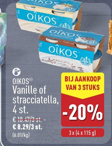 Vanille of stracciatella, 4st.