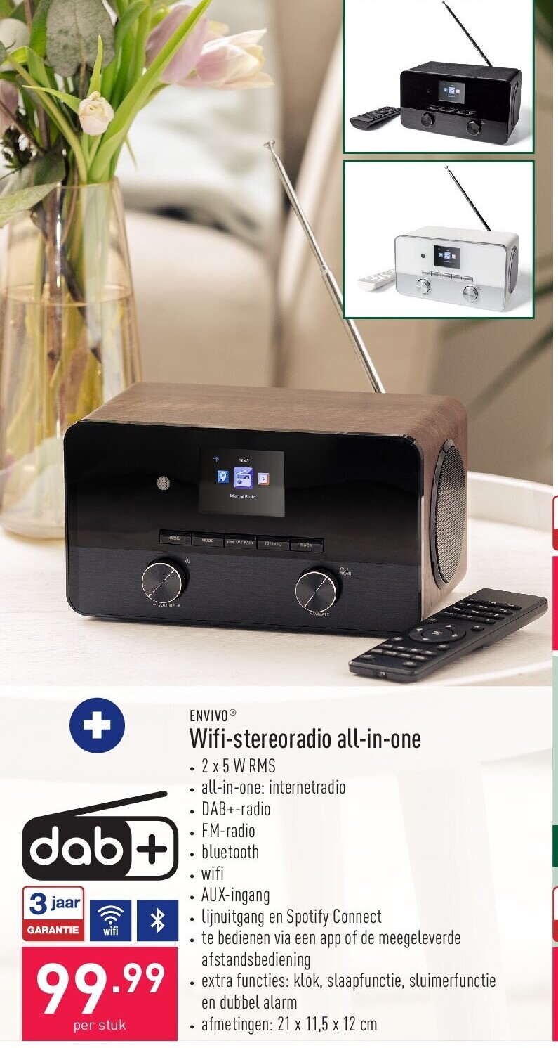 Wifi-stereoradio all-in-one
