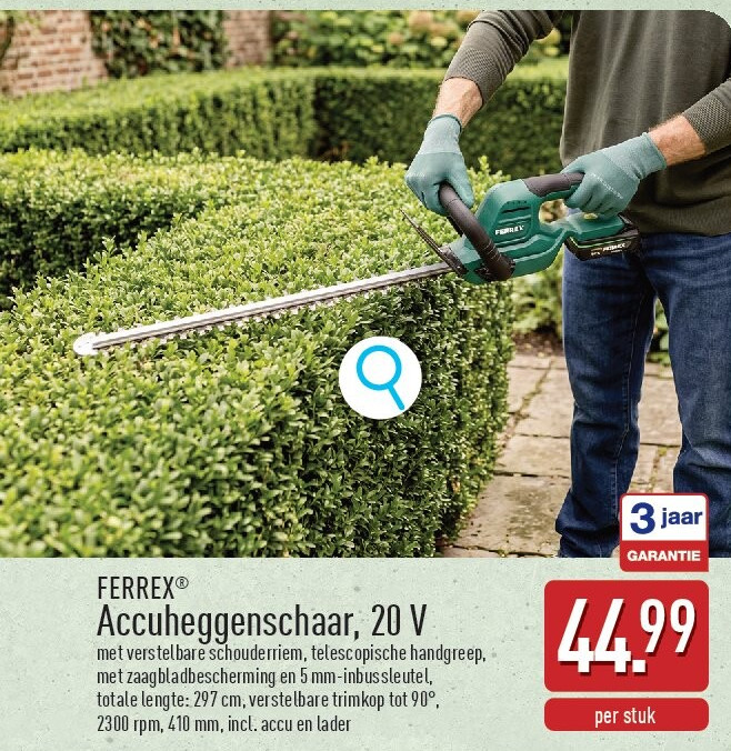 Accuheggenschaar, 20V