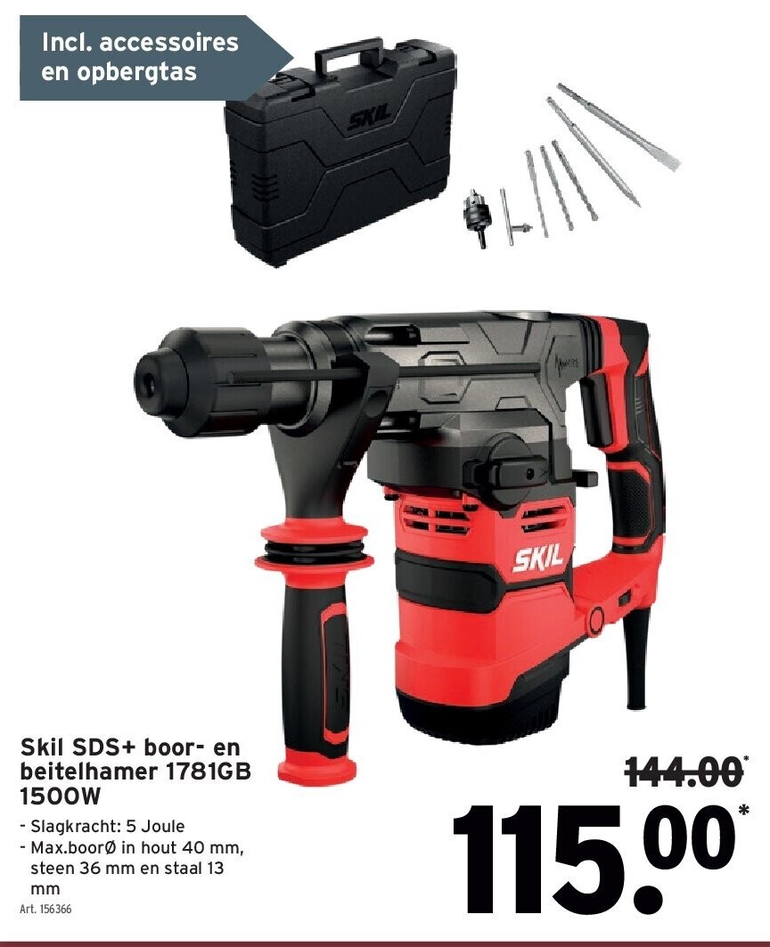 Skil SDS+ boor- en beitelhamer 1781GB 1500W