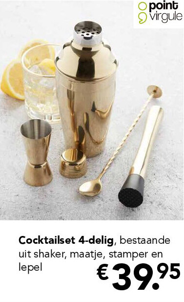 Cocktailset 4-delig, bestaande