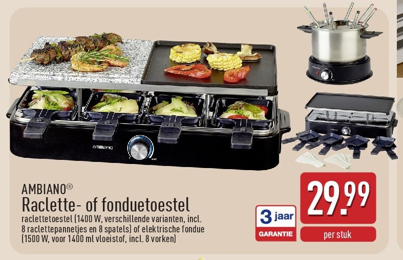 Raclette- of fonduetoestel