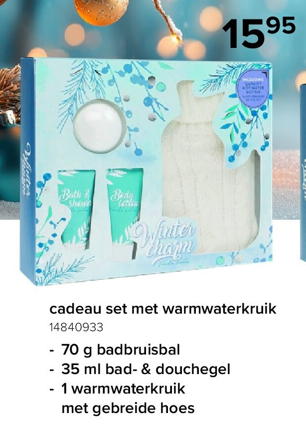cadeau set met warmwaterkruik