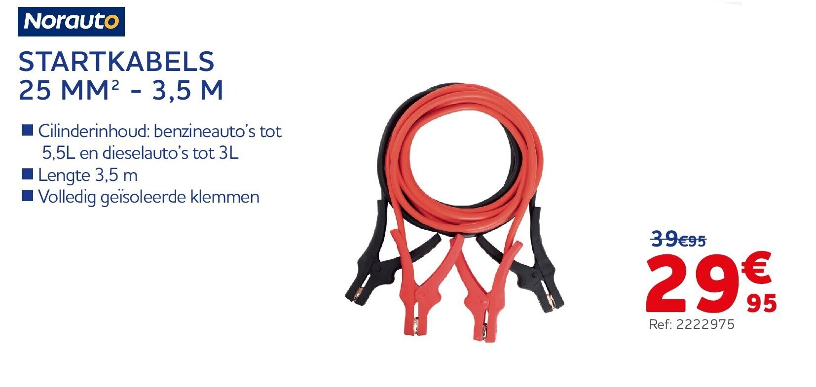 STARTKABELS 25 MM² - 3,5 M