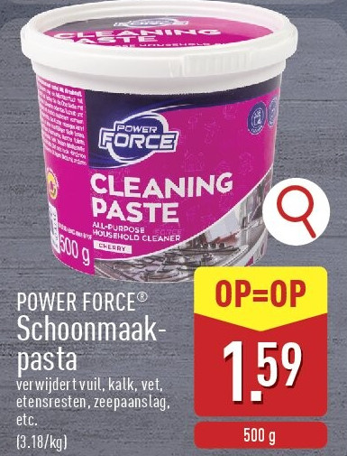 Schoonmaak pasta