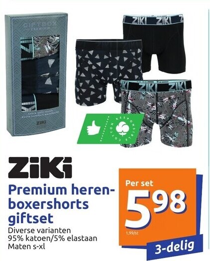 Premium heren- boxershorts aiftset