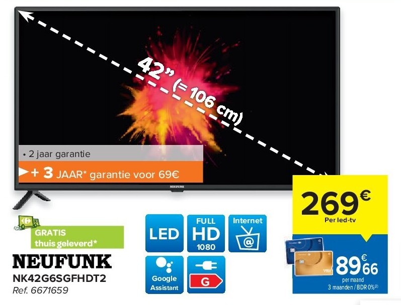 NEUFUNK LED TV 42”