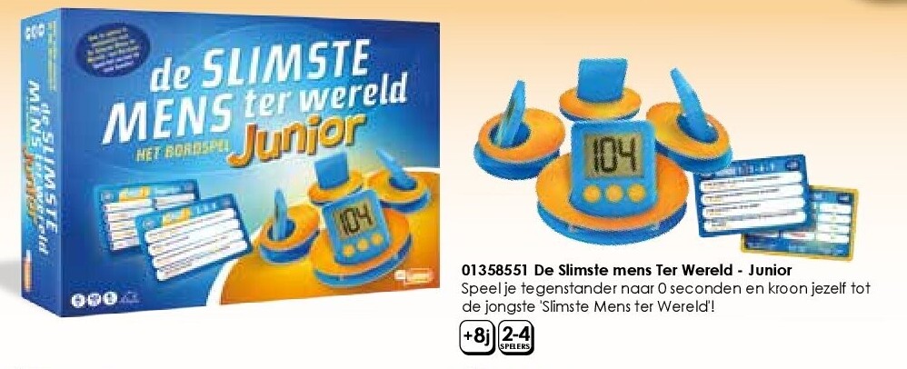 01358551 De Slimste mens Ter Wereld - Junior