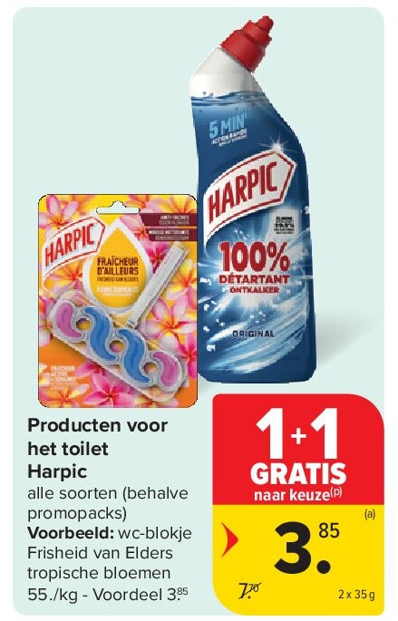 Producten voor het toilet Harpic