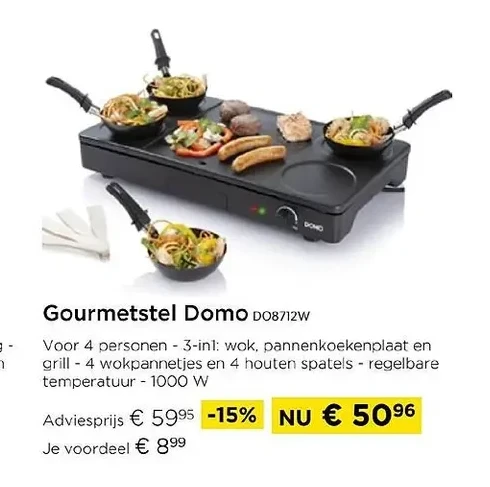 Gourmetstel Domo DO8712W