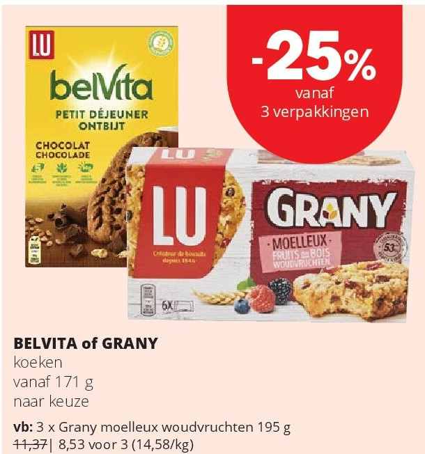 Grany moelleux woudvruchten 195 g