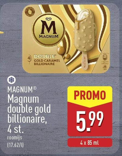 Magnum double gold billionaire,