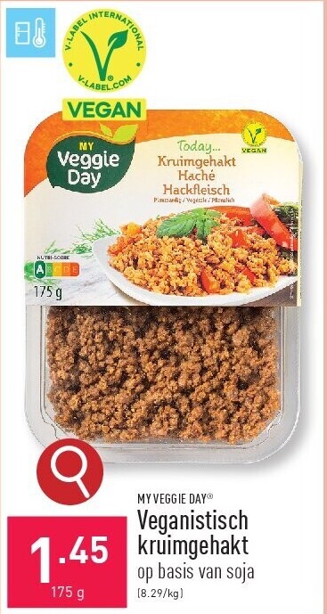 Veganistisch kruimgehakt